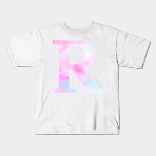 The Letter R Blue and Pink Kids T-Shirt
